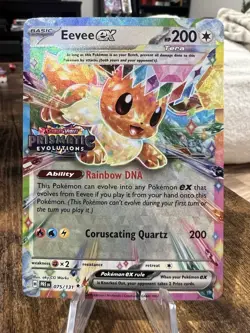 Eevee ex (Prismatic Evolutions Stamp) 75/131 Miscellaneous Cards & Products Holo - Image 1