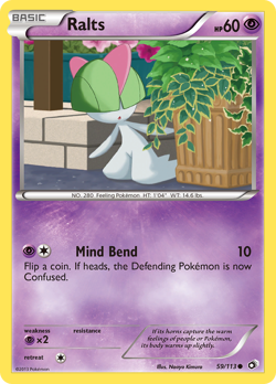 Ralts 59/113 Common | Legendary Treasures | Pokemon Card - Image 1