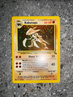 Pokemon TCG Cards Kabutops 9/62 Fossil Holo Rare NM - Image 4