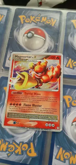 Magmortar LV.X Holo Card 123/123 Mysterious Treasures Mint Condition - Image 1
