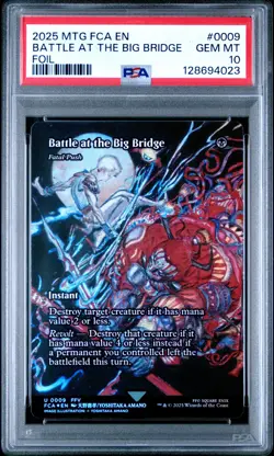 PSA 10 Battle at the Big Bridge 0009 Foil Borderless Showcase Final Fantasy MTG - Image 1