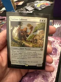 Curious Colossus MTG ECL Lorwyn Eclipsed Rare 0012 Mythic Creature Magic Foil - Image 1