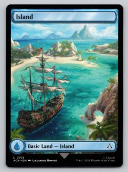 Island FULL Art Land 103 NONFOIL - MTG Assassin's Creed Universes Beyond - Image 1