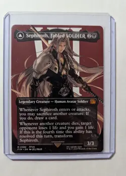 1x Sephiroth Fabled Soldier Borderless 0382 NM MTG Final Fantasy x1 - Image 1