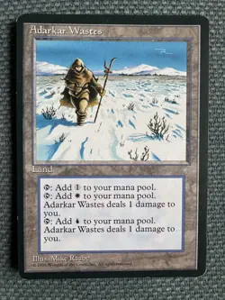 MTG Adarkar Wastes Nm ! Ice age DUAL LAND ! - Image 1