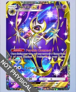 Lunala Full Art 2⭐, Pokemon TCG Pocket, Celestial Guardians, English - Image 1