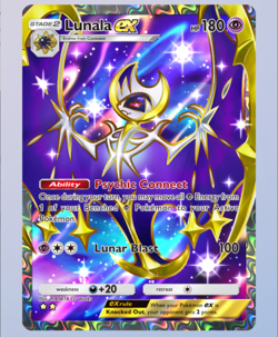 Lunala Full Art 2⭐, Pokemon TCG Pocket, Celestial Guardians, English - Image 3