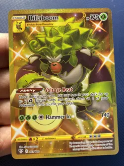 Rillaboom 197/189 Darkness Ablaze Secret Rare Full Art Pokemon Card Near Mint - Image 4