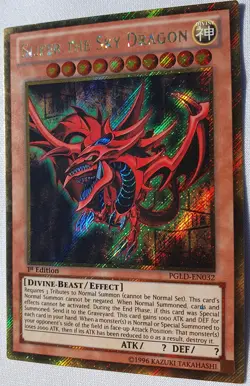 Yugioh 1x Slifer the Sky Dragon PGLD-EN032 Premium Gold Rare 1st Ed Near Mint - Image 3