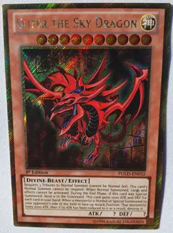 Yugioh 1x Slifer the Sky Dragon PGLD-EN032 Premium Gold Rare 1st Ed Near Mint - Image 5