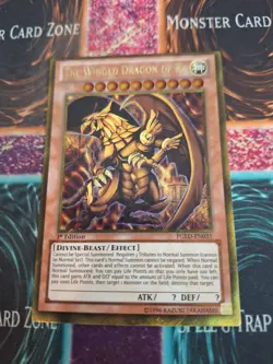 Yugioh The Winged Dragon of Ra PGLD-EN031 Gold Secret Rare 1st Edition NM - Image 1