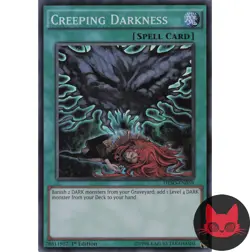 Yugioh Creeping Darkness DESO-EN058 Super Rare 1st Edition NM - Image 1