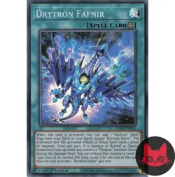 Yugioh Drytron Fafnir GEIM-EN031 Super Rare 1st Edition NM - Image 1