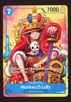 Monkey D. Luffy P-043 Non-Foil Convention Exclusive Promo - One Piece English LP - Image 1
