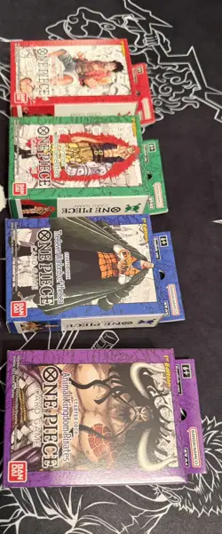 One Piece TCG - 1st Edition-Super Pre-Release Starter Deck set 1-4 sealed in box - Image 1