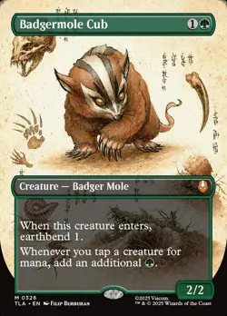 Badgermole Cub (Borderless) 0326 Avatar: The Last Airbender TLA - MTG - NM/M - Image 1