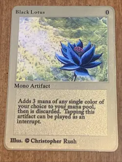 MTG Metallic Gold - BLACK LOTUS - Excellent - Collector’s Item - Image 1