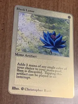 MTG Metallic Gold - BLACK LOTUS - Excellent - Collector’s Item - Image 2