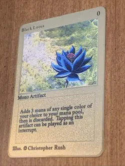 MTG Metallic Gold - BLACK LOTUS - Excellent - Collector’s Item - Image 3