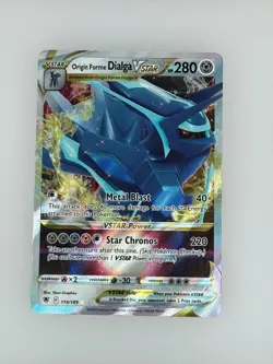 2022 Pokemon Astral Radiance Origin Forme Dialga VSTAR 114/189 NM - Image 1