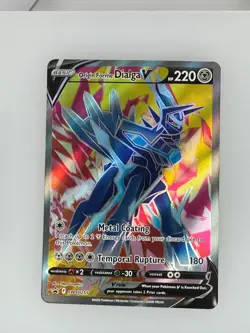 2019 Pokemon SWSH Black Star Origin Forme Dialga V SWSH255 NM - Image 1
