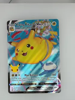 2021 Pokemon Celebrations Flying Pikachu VMAX 007/025 NM - Image 1