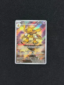 Pokemon TCG Alakazam 009 POKEMON CENTER STAMPED Mega Evolution Promo Card - Image 1