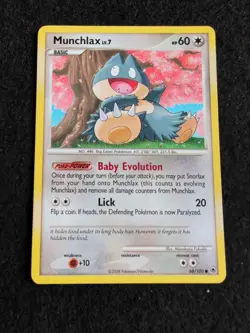 Munchlax 68/100 Diamond & Pearl Majestic Dawn Common Pokemon Card - Image 1