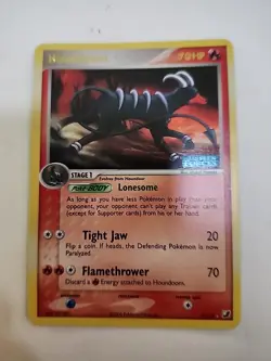 Pokemon TCG: Houndoom EX Unseen Forces #7/115 Holo Rare w/ Stamp - Image 1