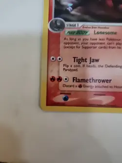 Pokemon TCG: Houndoom EX Unseen Forces #7/115 Holo Rare w/ Stamp - Image 3