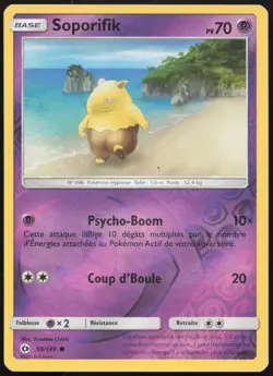 Carte Pokemon Soporifik 59/149 Soleil et Lune REVERSE Francais - Image 1