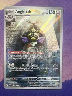 Aegislash 210/182 Pokemon Paradox Rift Illustration Rare Full Art Holo Near Mint - Image 1