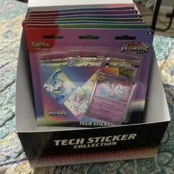 Pokemon TCG Prismatic Evolutions Tech Sticker Collection Set Lot Of 7 Sealed New - Image 2