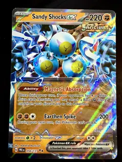 Pokemon TCG: 2025 Sandy Shocks EX 56/131-DOUBLE RARE HOLO-Prismatic Evolutions - Image 1