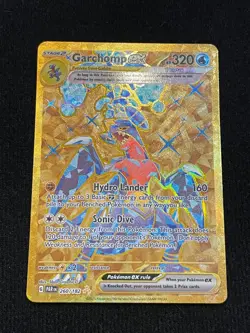 Garchomp ex Gold 260/182Paradox Rift Pokemon TCG Hyper Rare - Image 1