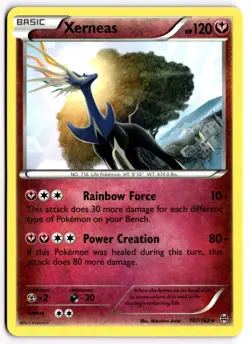 Pokemon TCG Xerneas (XY BREAKthrough) 107/162 Deck Exclusives Non-Holo Rare - Image 1