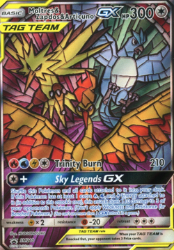 Moltres & Zapdos & Articuno GX SM210 Promo - Pokemon Hidden Fates ETB - LP - Image 2
