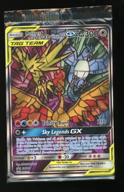 Moltres & Zapdos & Articuno GX SM210 Promo - Pokemon Hidden Fates ETB SEALED NM - Image 1