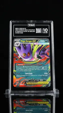 TAG 10 - Mega Gengar ex 056/094 Double Rare Pokemon Phantasmal Flames Gem Mint - Image 1