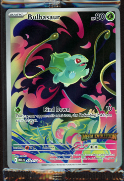 Bulbasaur 133/132 Stamped Box Topper Promo Pokemon Mega Evolution Base NM SEALED - Image 1