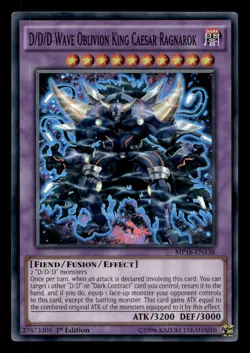 D/D/D Wave Oblivion King Caesar Ragnarok MP16-EN138 2016 Mega-Tins Yu-Gi-Oh NM - Image 1