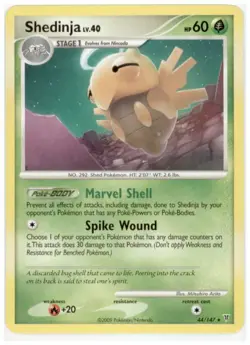 2x (pok-SV-044) Shedinja (R) Pokemon Supreme Victors Card # 44 - Image 1