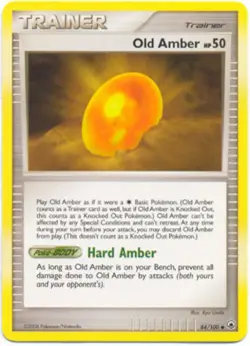 2x (pok-MD-084) Old Amber (U) Pokemon D&P Majestic Dawn Card # 84 - Image 1