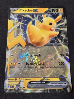 Pokemon TCG Sv02: Paldea Evolved Pikachu EX Double Rare Holo Card 063/193 - Image 1