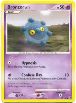 2x (pok-MD-052) Bronzor (C) Pokemon D&P Majestic Dawn Card # 52 - Image 1