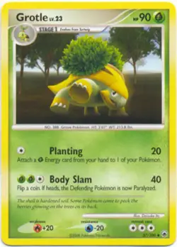 2x (pok-MD-037) Grotle (U) Pokemon D&P Majestic Dawn Card # 37 - Image 1