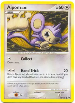 2x (pok-MD-050) Aipom (C) Pokemon D&P Majestic Dawn Card # 50 - Image 1