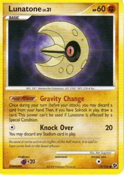 2x (pok-GE-076) Lunatone (C) Pokemon D&P Great Encounters Card # 76 - Image 1