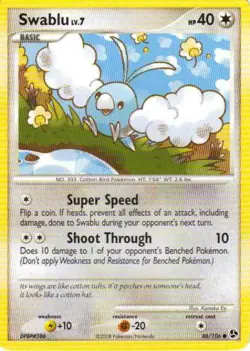 2x (pok-GE-086) Swablu (C) Pokemon D&P Great Encounters Card # 86 - Image 1