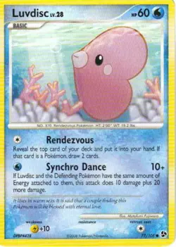 2x (pok-GE-077) Luvdisc (C) Pokemon D&P Great Encounters Card # 77 - Image 1